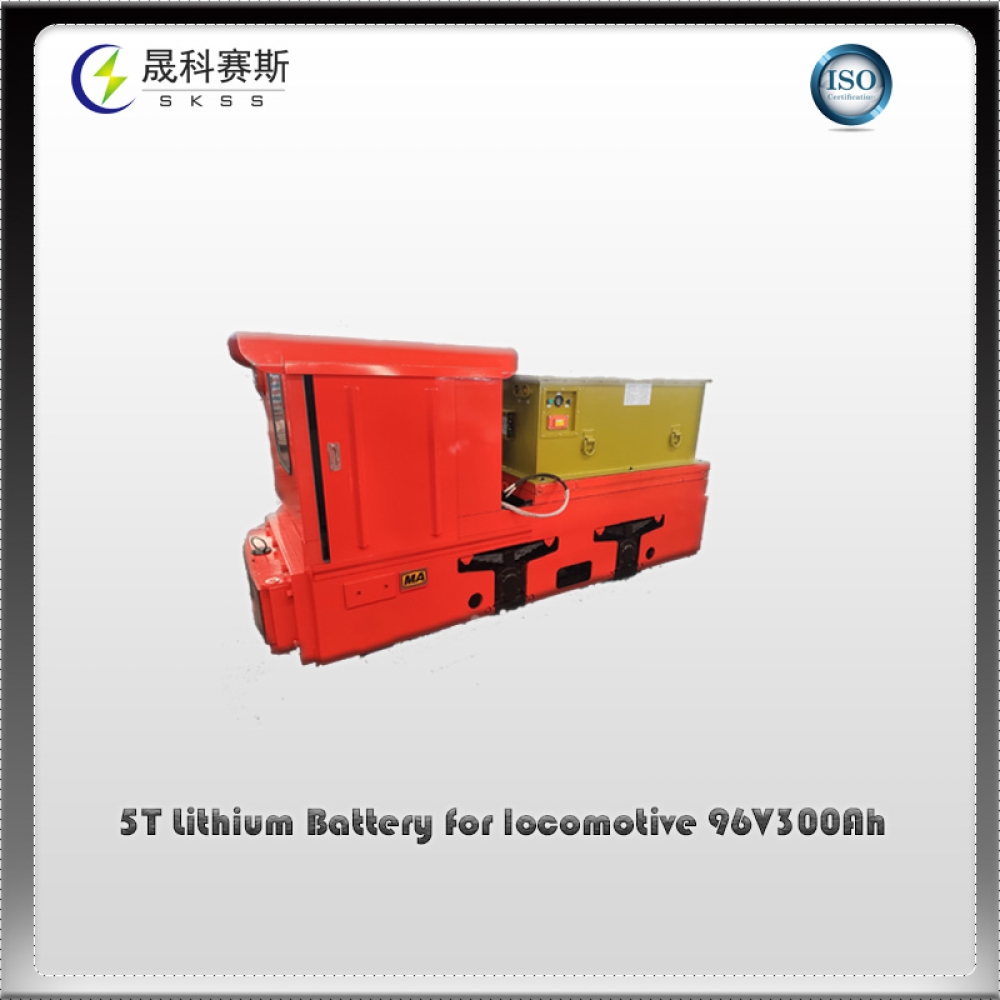 5T Lithium Battery for underground mining locomotive 96V300Ah